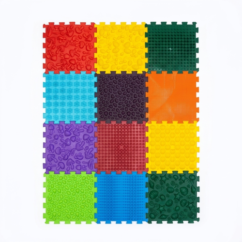 Masážna podložka na nohy Puzzle "Mega Mix" 12 prvkov