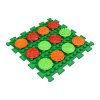 Masážna podložka Ortek Mix Puzzle – 4 diely + 4 sady modulov Vzory