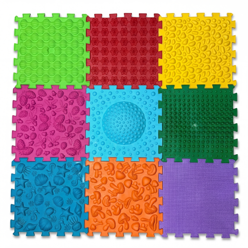 Masážna podložka Mix Puzzle 9 dielov Fyzioterapie psů (AKTUALIZOVANÁ)