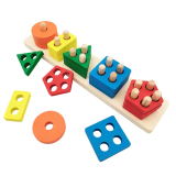 Drevená Montessori vkladačka Tvary 