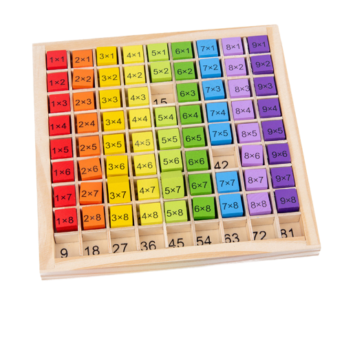 Drevená Montessori násobilka