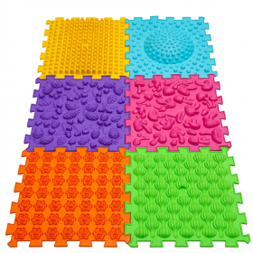 Masážna podložka Ortek Mega Mix Puzzle, 6 dielov, AKTUALIZOVANÁ