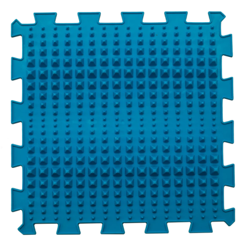 Masážna ortopedická podložka Puzzle "Mix" 6 prvkov Modrý kamienok