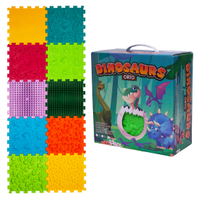 Masážna podložka Ortek Dinosaury Puzzle 10 prvkov