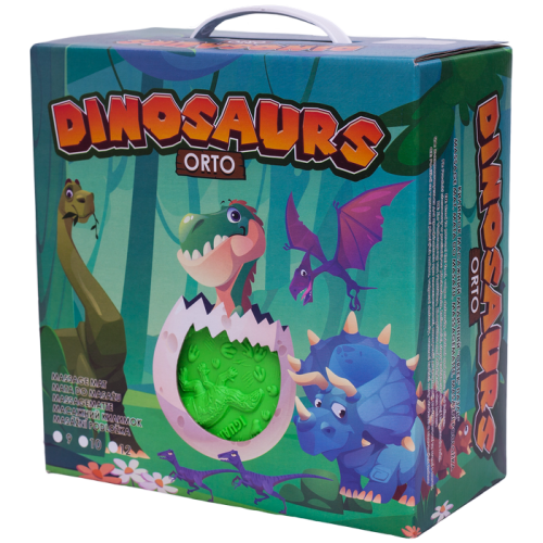 Masážna podložka Ortek Dinosaury Puzzle 12 prvkov + 8 trojuholníkov
