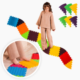 Masážna podložka Ortek Puzzle 6 prvkov + 6 trojuholníkov