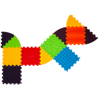 Masážna podložka Ortek Puzzle Morské 8 prvkov + 8 trojuholníkov