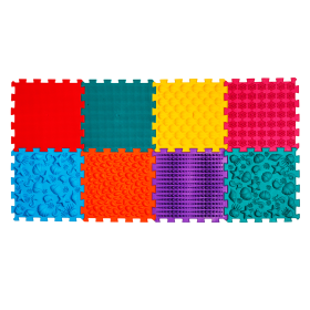 Senzorická masážna podložka pre psov Puzzle "Námorná" 8 prvkov Fyzioterapie psů