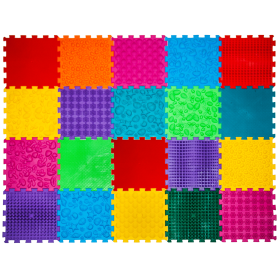 Senzorická masážna podložka pre psov Puzzle "Mix" 20 prvkov Fyzioterapie psů