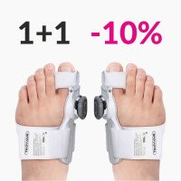 Dlaha na nohu Hallux Valgus 2 ks nastaviteľná Bandáž na hallux valgus