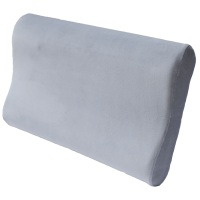 Ortopedický vankúš s pamäťovým efektom s valčekmi pre dospelých mäkký 58x40cm XL Oblak Olvi J2526 Šedý