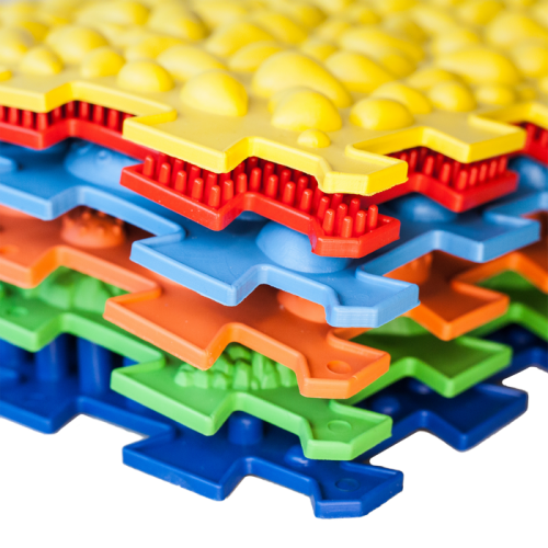 Masážna podložka Ortek Mix Puzzles, 12 dielikov + bezplatné vzory